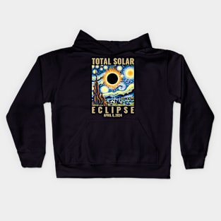 Total Solar Eclipse 2024 Kids Hoodie